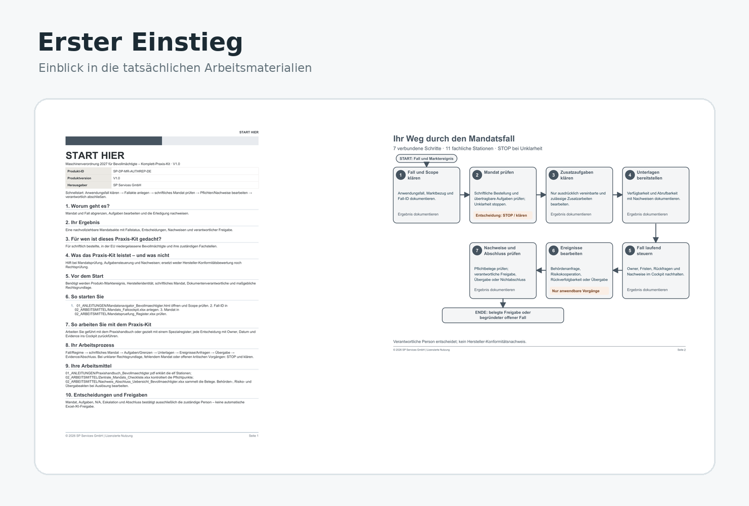 Startanleitung