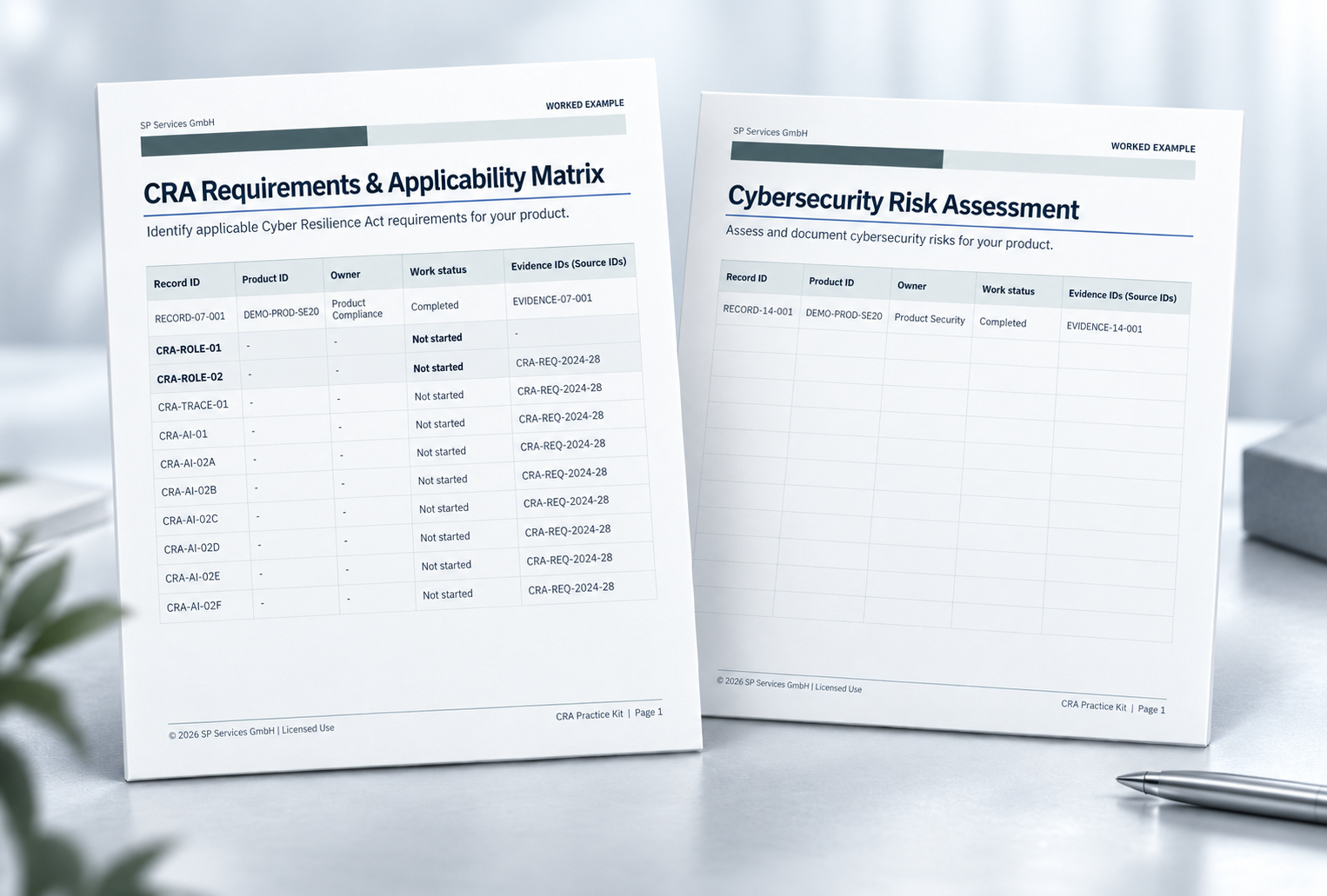 CRA requirements, applicability and cybersecurity risk assessment